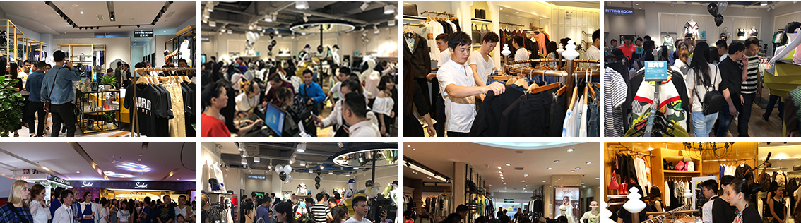 Saslax店面开业火爆场面，人流量大